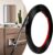 0.25in × 20Ft Peel and Stick Wall Molding Trim – Flexible Self Adhesive Molding Trim for Walls, Edges, Borders, Window Frames, Backsplash Tiles – Matte Black Waterproof Trim