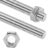2 Pack M8-1.25mm Pitch Fully All Threaded Rod Studs,300mm/11.8″ Long 304 Stainless Steel Cuttable Metric Threaded Screw Right Hand Threads for Anchor Bolts Clamps DIY Projects (M8x300mm(2PCS))