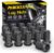 MIKKUPPA 3/8″-24 ATV Wheel Lug Nuts – Replacement for Polaris Ranger 700 RZR 900xp 800 S 570 Aftermarket Wheel, Black 16pcs 14mm Hex Cone Seat 3/8×24 Tire Lug Nuts