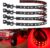 Keiurot 12V Led Light Strip 32CM Waterproof LEDs Light Strips for Cars Motorcycles Golf Cart Interior & Exterior Marine Boat Red Led Strip Lights 5050 18SMD,Pack of 4