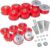 iKer Body Mount Bushing Kit Compatible with Ford F250 F350 2008-2016 Super Duty 2WD 4WD, Polyurethane Cab & Body Mount Steel Sleeves & Hardware Red