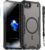 for iPhone 6/7/8，SE2, SE3 Case with Magsafe Magnetic Slim Shockproof Protective Case,Translucent Matte Back with Lanyard Strap and 2*9H Tempered Glass Screen Protector Phone Cover 4.7-inch-Black