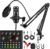 Podcast Equipment Bundle, Recording Studio Package with Podcast Microphone and Voice Changer, Live Sound Card – Audio Interface for Laptop Computer Vlog Living Broadcast Live Streaming YouTube TikTok