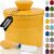 PriorityChef Butter Crock with Lid with Water Line, Ceramic French Butter Dish to Leave On Counter, Yellow