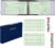 Skyygemm Ring Ledger Binder with 200 Pcs 5″x8.5″ Ledger Sheets Small Index Tabs for Bookkeeping Accounting Business with Debit Credit Balance Columns(Blue Cover, Yellow Sheets)