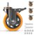 3 Inch Caster Wheels 1600Lbs, Threaded Stem Casters Set of 4 Heavy Duty, 1/2″-13 x 1 (Screw Diameter 1/2″, Stem Length 1″), Safety Dual Locking Industrial Castors, Wheels for Cart, Furniture