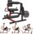 Leg Extension and Curl Lower Body Workout Machine, Heavy Duty Adjustable Leg Rotary Extension Plate Loaded Fitness Equipment for Thigh Home Gym, for 1”/2” Weight Plates with Easy Mobility Wheels