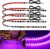 Car Led Strip Lights 24″ Connectable 12V Led Light Strip for Cars Golf Cart Boat Marine Motorcycle Interior & Exterior Waterproof Strip Pink, 4Pack