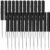 24 Pcs Pocket Screwdriver Mini Tops and Pocket Screwdriver with Magnet for Mechanical Electrician Technician Repair Tool (Black)