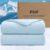 PHF Cooling Comforter Twin Size, EcoCosy Breathable Cooling Blanket for Hot Sleepers, Soft Lightweight Q-Max>0.52 Summer Silky Comforter for Night Sweats to Keep Cool, 66″x90″, Ice Blue