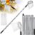 Fruit Picker Pole with Basket Telescoping, 11.5FT Adjustable Fruits Picker Tool with Lightweight Stainless Steel Pole and Big Non Woven Basket Fruits Catcher Tree Picker for Apples Mango Lemon Orange