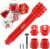 NINEFOX 14-in-1 Multi-functional Wrench Faucet & Sink Installer Plumbing Wrench (Red)