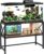 Aquarium Stand, 30 Gallon Fish Tank Stand with Storage, 2 Tier Metal Frame Cabinet Suitable for Fish Tank, Turtle Tank, Rustic Brown (30 Gallon)