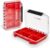 Geinxurn IPX4 Waterproof Small Storage Parts Organizer, Small Parts Case with Removable Dividers, Screwdriver Bit Set Box(2 Boxes)