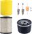 Z335E Z345R Air Filter Oil Filter Tune Up Kit for John Deer Z355E Z345M Z355R Z225 Z355E E120 Z235 Z335 Z345 Z355 LT150 46’’ 48’’ Mower w/ 17.5hp 19.5hp 20hp 21hp Engine