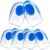 Gel Heel Cups for Heel Pain Relief – Shock Absorbing Silicone Inserts for Plantar Fasciitis & Achilles Tendonitis – Cushioned Heel Support Pads for All-Day Standing (4 Pairs-Large)