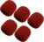 Fielect 5Pcs Microphone Cover Foam Mic Cover Handheld Microphone Windscreen Shield Protection Mic Foam Filter Wine Red for KTV Broadcasting