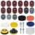 142pcs 3 Inch Sanding Discs Pad Kit, Grit 60-10000 Dry Wet Sandpaper with 5 Soft Sanding Sponges Sander and 1/8″&1/4″ Shanks Backer Plate, Drill Sanding Attachment for Car Metal Wood Jewelry