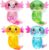 4pcs Axolotl Squishy Stress Relief Toy Glitter Fidget Toys Cute Malt Sugar Axolotl Toy Squeeze Toys Adults Fidget Toys for Kids Youth Adult, Party Favors Anxiety Relief Taba Squishy Toys Gift(4pcs)