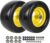 AR-PRO 11×6.00-5 Flat Free Tire and Wheel – Relacement 11×6-5 Solid Rubbe Riding Lawn Mower Tire with Rim, 5.3″-7.5″ Centered Hub and 3/4″ Bearings – Fit Most Zero Turn Mowers (2-Pack)