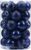 AMS 2.36”/60mm 34ct Christmas Ball Large Ornaments Party Decorations Shatterproof Festival Pendant Hangings for Xmas Tree Decor (60mm, Dark Blue)