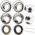 2 Set Fits for 1” Axles Trailer Wheel Hub Bearings Kit, L44643/L44610,1.000″ ID, 1.980″ OD, 0.580″ Width，12192TB Seal OD 1.980”,Dust Cover and Cotter Pin.