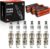 A-Premium 6PCS Iridium Platinum Spark Plugs Compatible with Buick, Chevrolet, Ford, GMC & Mazda Vehicles – Regal, Equinox, Impala, Ranger, Sierra, Tribute – 1988-2008, 3.1L-4.3L