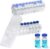 2 Pack Peptide Case for Fridge 24-Slot, 3ml Vial Storage Case for Refrigerator, Insulin Cooler Travel Case TSA Approved, 3ml Peptide Vial Storage Holder for Insulin, GLP-1, Peptides -DawnBox- Clear