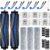 T80 OMNI Replacement Parts for ECOVACS DEEBOT T80 Omni/for Yeedi M14 Plus Robot Vacuum and Mop, includes Main Brushes, Roller Mops, Hepa Filters, Dust Bags, and Side Brushes