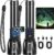 TrixHub Rechargeable Flashlights High Lumens 2Pack, 5Mode Flash Light with LCD Digital Display, Super Bright Adjustable Tactical Flashlight, High Powered LED Handheld Flashlight for Home
