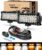 NAOEVO 7 Inch LED Light Bar, White Amber Offroad Fog/Driving Lights LED Pods with Strobe/Memory Function, 2 Leads Wiring Harness Included, Work for Truck Boat ATV UTV, 2-Pack (6 Modes)