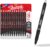 Sharpie S-Gel Gel Pens, Black Barrel, Medium Point (0.7mm), Assorted Ink Colors, 12 Count – Office, School, Journaling, Writing, Note-Taking, Teacher Supplies