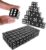 Super Z Outlet Standard 16mm Black Dice with White Pips Dots for Board Games, Activity, Party Favors, Toy Gifts (100 Pack)