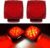iBrightstar IP68 Waterproof Square Trailer Lights kit, Red Brake Stop Tail Running License LED Light Lamp for 12V Camper Truck RV Boat Snowmobile Marine Under 80″, DOT Compliant