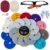 VISCOO 20 Pack 4 Inch Diamond Polishing Pads, Granite Polishing Pads Kit with 5/8”-11 Backer Pad, 50-6000 Grit Wet/Dry Polishing Pads for Marble, Concrete, Quartz, Stone, Tile with Wool Felt Pads