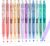 Four Candies 12Pack 0.5mm Quick Dry Retractable Gel Pen Set, Cute Transparent Fine Point Multicolor Note Taking Aesthetic lnk Pens, Comfort Grip 12 Ink Colors Drawing Writing School Office Home