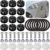 Swpeet 54Pcs – 3 Pairs Black Quick Release Fastener Kit, Universal Aluminum Bumper Clips Quick Release Front Rear Bumper Fasteners Trunk Front Rear Bumper Fasteners Fenders Holders Kit for Car Bumper