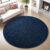 Nuttumico Ultra Soft Round Area Rugs for Living Room Bedroom, 4×4 Feet Navy Blue Washable Non-Slip Indoor Rugs, Thickened Memory Foam Modern Indoor Circle Carpet for Boys Girls Room Home Decor