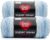 Red Heart Super Saver Jumbo Light Blue Yarn – 2 Pack of 10oz/283g – 100% Acrylic – #4 Worsted (Medium) – 482 Yards – Knitting/Crochet