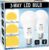 SAGFU 2-Pack 3 Way LED Light Bulbs 50 100 150 W Equivalent Soft White 3000K,5W 10W 15W,A19, Three Way LED Light Bulbs 700 1400 2100Lm, E26 Medium Base for Reading Bedroom Living Room Study 3