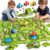 JUKUDAHU 64 Pieces Puzzle Race Track Car Set Toys for 3 4 5 6 Year Old Boys – Puzzle Tracks Car Toys for Kids Ages 3-5 with 3 Sliding Toy Cars, City-Themed, Birthday Gifts for Toddlers 1-3 2-4 4-6