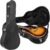 Gearlux Dreadnought Acoustic Guitar Hardshell Case with Accessory Compartment – Black