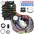 Universal 21 Circuit Wiring Harness Kit, Universal Extra Long Wire 21 Circuit Wiring Harness Standard Color 17 Fuses for GM Chevy Chrysler Dodge Ford Hotrods Plymouth Mopar Mercury Ratrods