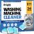 Washing Machine Cleaner Tablets 24 Pack – Deep Cleaning Tablets for Front & Top Load, Works With HE Washers, Removes Residue, Odor & Pet Hair – 12 Month Supply of Washer Cleaner Descalers, Septic Safe
