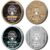 Viking Revolution 4 Beard Balm Variety Pack (1oz Each) – Coffee & Whiskey, Palo Santo, Sea Salt and Unscented – Styles, Strengthens & Softens Beards & Mustaches – Leave-In Conditioner Wax for Men