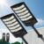 Solar Street Lights Outdoor Waterproof, 2 Pack High Lumen Solar Outdoor Flood Lights with Motion Sensor, Lamparas Luces Solares para Exteriores Dusk to Dawn Commercial Lighting for Yard