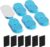 TOONIOOS Cat Water Fountain Filters: 12 Cat Fountain Filters Replacement for TOONIOOS W2 – Pet Fountain Filters – 3 Months Set of Pet Water Fountain Filter – 6 Carbon Filters + 6 Sponges Filters