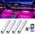 Honalia Car LED Lights Interior, RGB Interior Car Lights with App Control and Music Sync, USB Under Dash LED Lights for Jeeps Trucks SUVs, DC 5V
