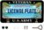 Veteran US Army Design License Plate Frame Army Decorative Stainless Steel Car License Plate Cover for Men Women Boys Girls Fans 12 X 6 Inch