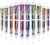 Mluchee 24 Pack Multicolor Pen 0.5mm 6-in-1 Multi Color Pen, Backs to School Pens, Fun Pens for Party, Retractables Ballpoint Rain-bow Color Pencils Thanksgiving Christmas Gifts